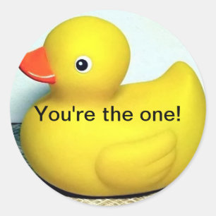 Rubber Duckie Cute Kids Toy  Classic Round Sticker
