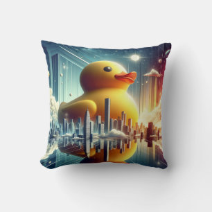 Rubber Duckie Duck  Cushion