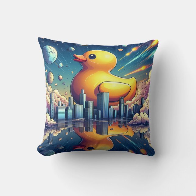 Rubber Duckie Duck  Cushion (Front)