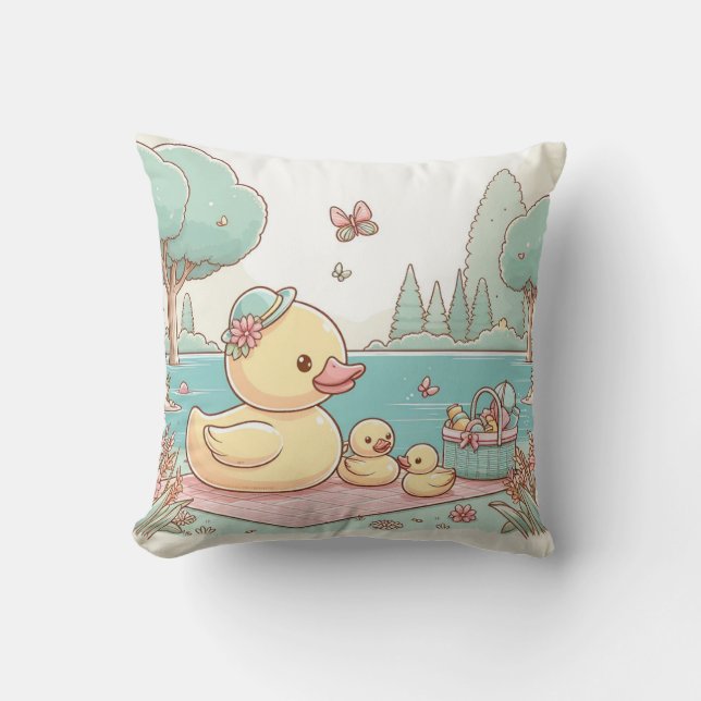 Rubber Duckie Duck  Cushion (Front)