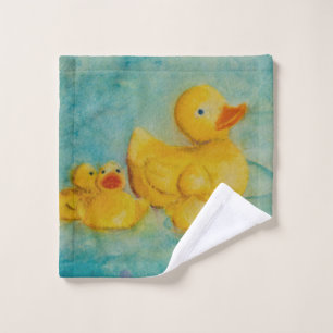 Rubber Duckie Family! Wash Cloth