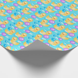 Rubber Duckies & Bubbles Wrapping Paper