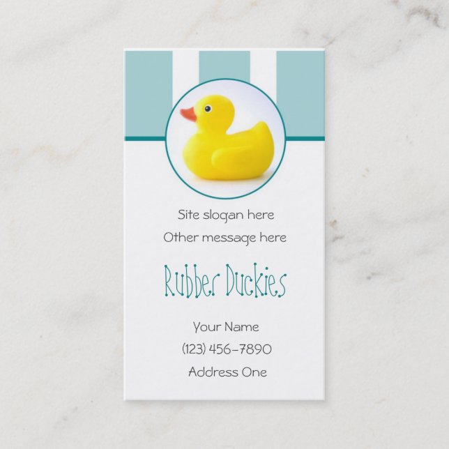 Rubber Duckies Business Cards (Front)
