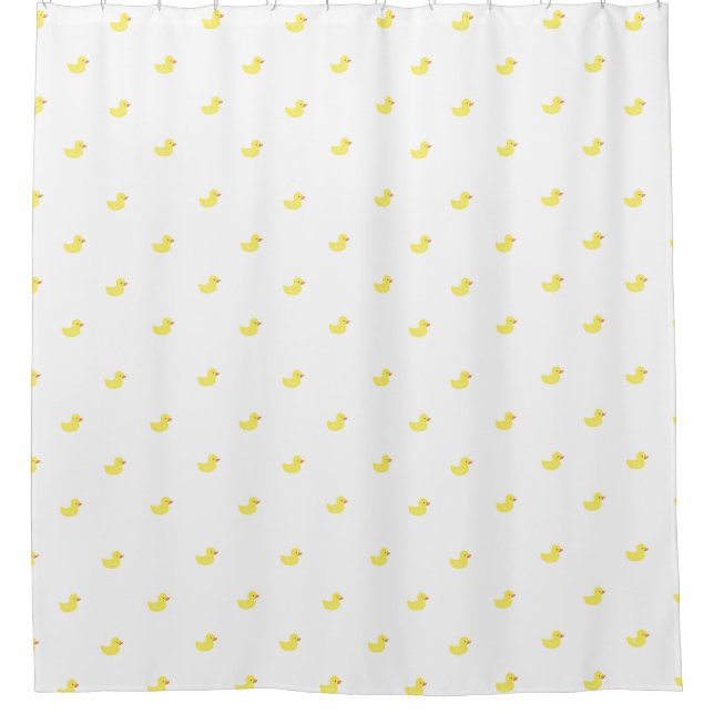 Rubber Duckies Shower Curtain (Front)