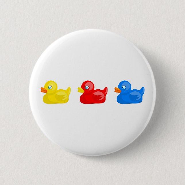 Rubber Ducks 6 Cm Round Badge (Front)