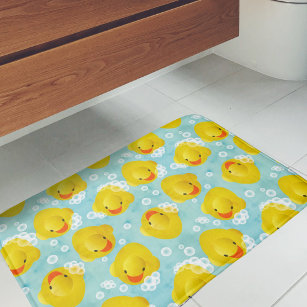Rubber Ducks Bath Pattern Bath Mat
