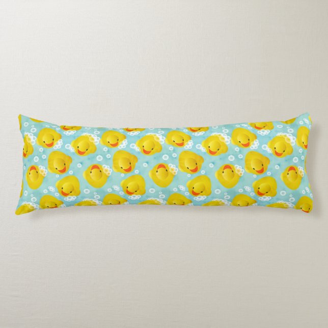Rubber Ducks Bath Pattern Body Cushion (Front)