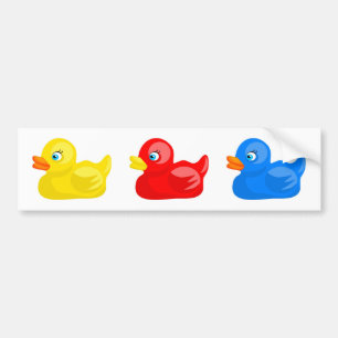 Rubber Ducks Bumper Sticker
