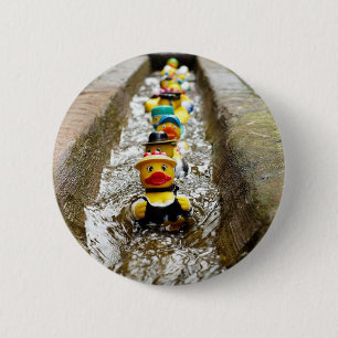 Rubber Ducks - Colossal, 6 Inch Round Button
