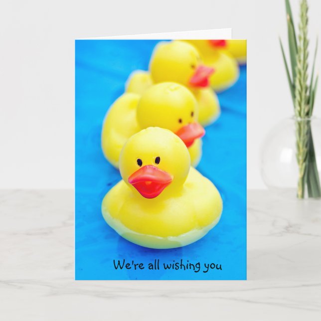 Rubber Ducks for Speedy Recovery Card (Front)