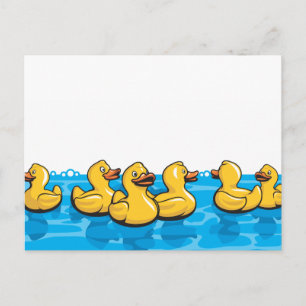 Rubber Ducks in the bath Postcard