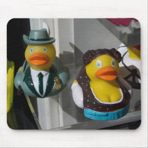 Rubber Ducks In Traditional Costumes Mouse Pad
