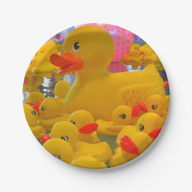 Rubber Ducks Paper Plate (Front)