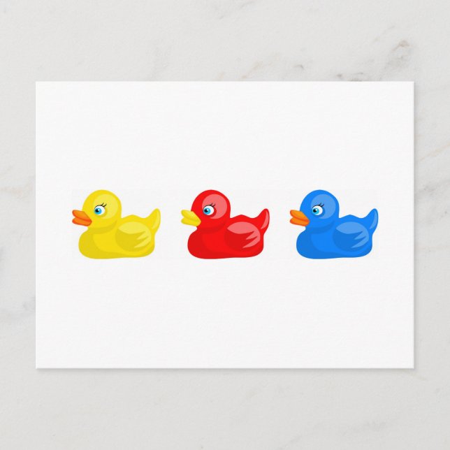 Rubber Ducks Postcard (Front)