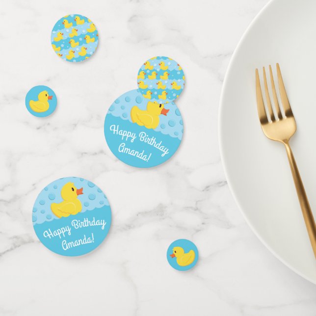 Rubber Ducky 1st Birthday Party Kids Baby Confetti (Group)
