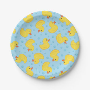 Rubber Ducky 1st Birthday Party Kids Baby Paper Plate