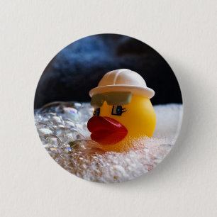 Rubber Ducky 6 Cm Round Badge