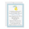 Rubber Ducky Baby Boy Shower invite - customise