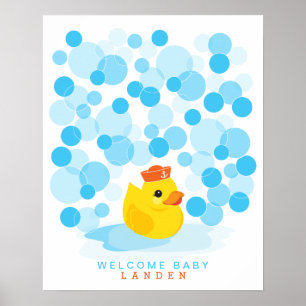 Rubber Ducky   Baby shower guest book Print