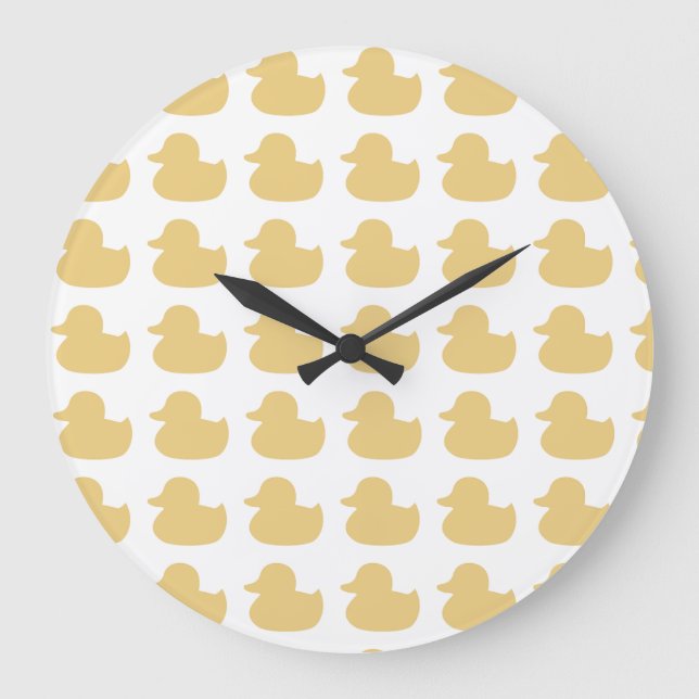 Rubber Ducky Design Large Clock (Front)