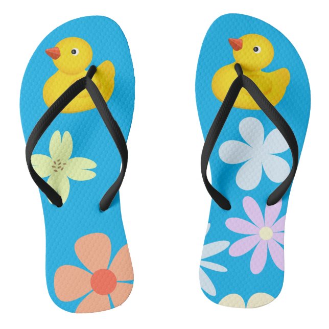 Rubber Ducky Flip Flops (Footbed)