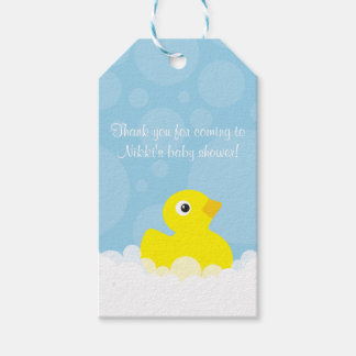 Rubber Ducky Gift Tag - Blue