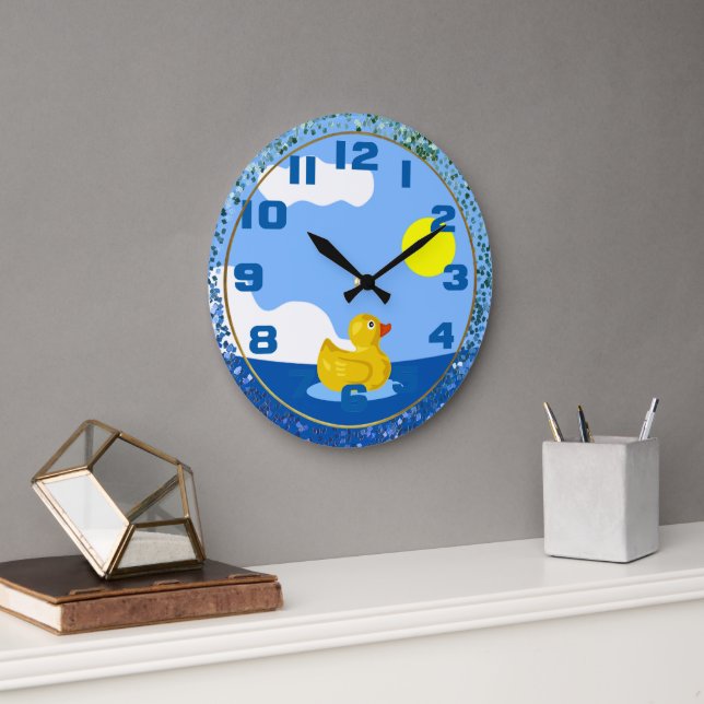 Rubber Ducky Large Clock (Office)
