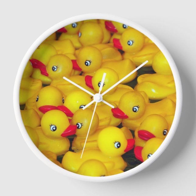 Rubber ducky pattern   clock (Front)