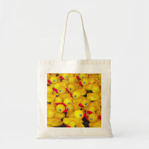 Rubber ducky pattern tote bag