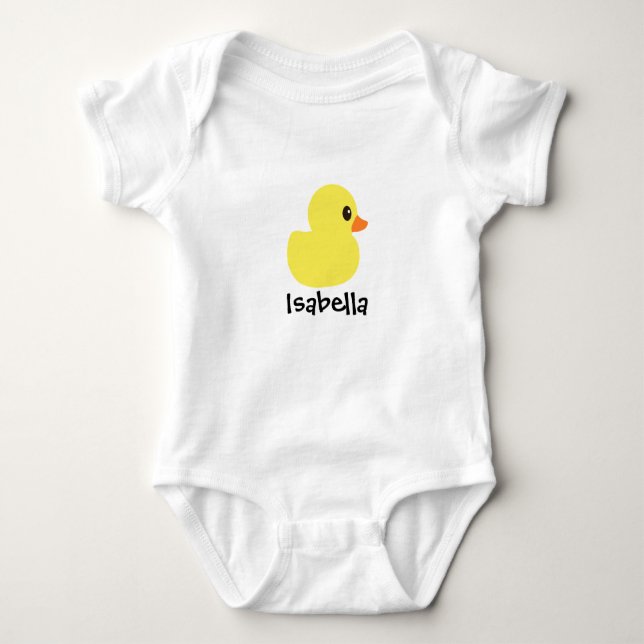 "Rubber Ducky" Personalised Bodysuit (Front)