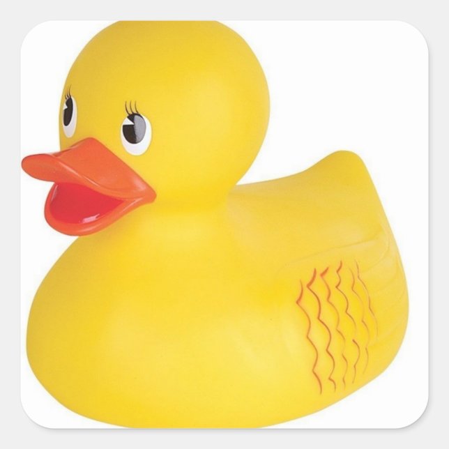 Rubber Ducky Square Sticker (Front)