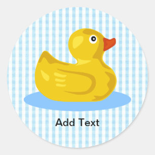 Rubber Ducky Sticker Template