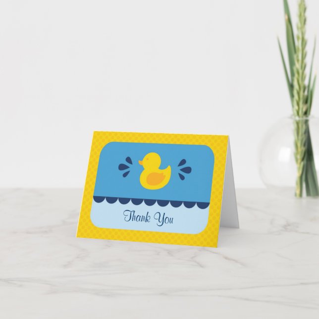 Rubber Ducky Thank You Card (Front)