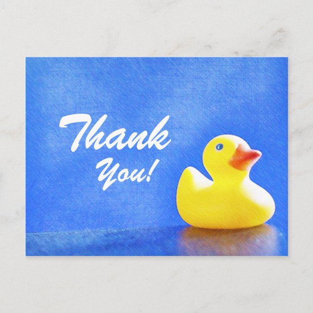 Rubber Ducky Thank You Cards (Front)