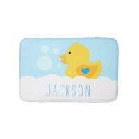 Rubber Ducky With Blue Heart