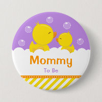 Rubber Ducky Yellow and Purple Mummy To Be