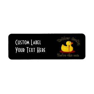 Rubber Ducky - You're The One - Bleeding Duck Return Address Label