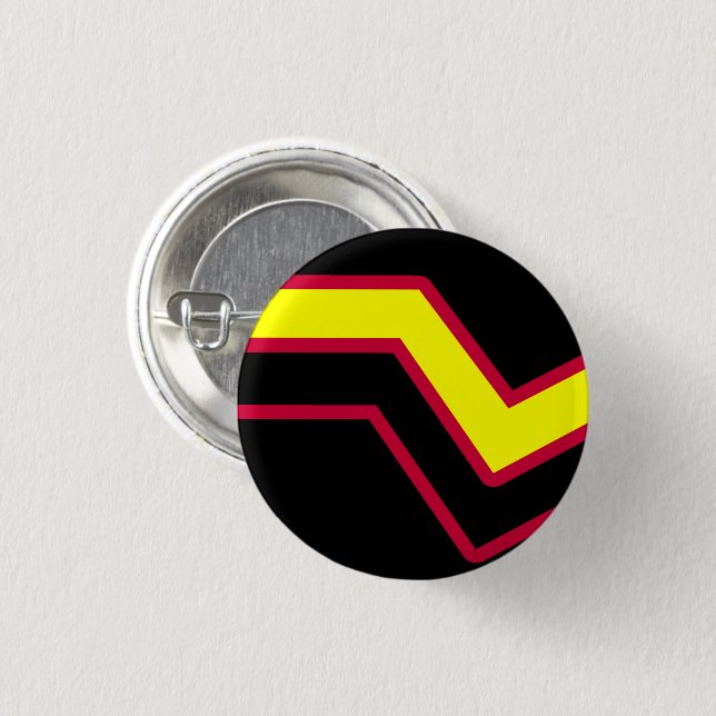 Rubber / Latex Pride Flag 3 Cm Round Badge (Front & Back)