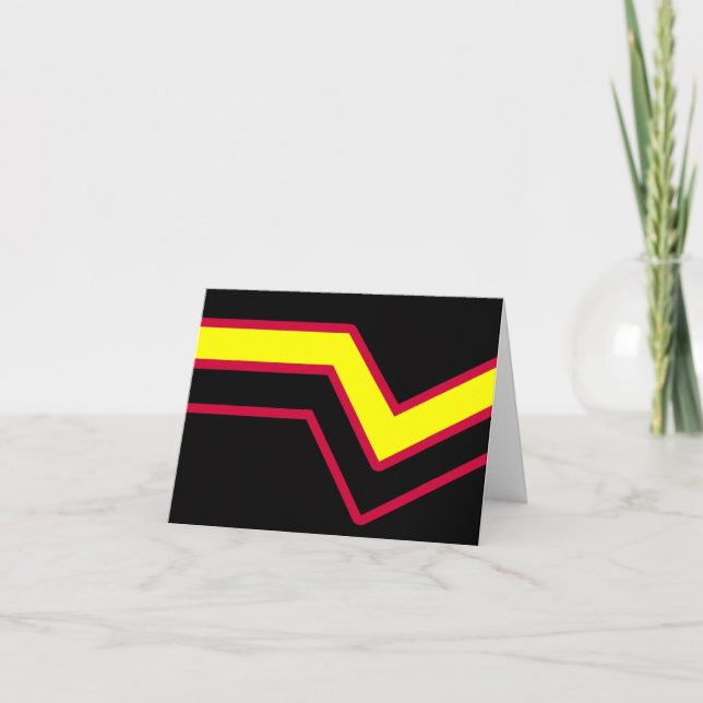 Rubber / Latex Pride Flag Card (Front)