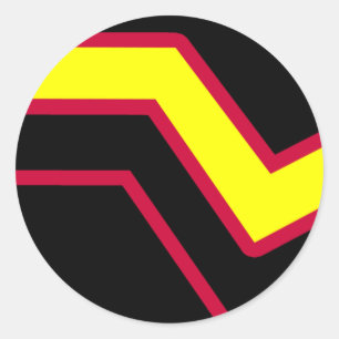 Rubber / Latex Pride Flag Classic Round Sticker