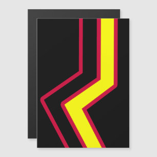 Rubber / Latex Pride Flag Magnetic Invitation