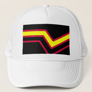 Rubber pride flag trucker hat