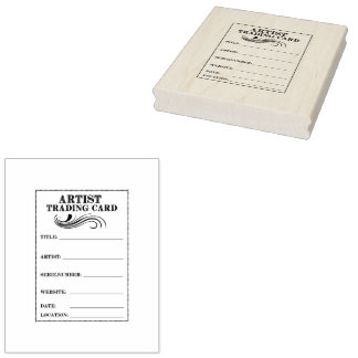 Rubber Stamp Artist Trading Card Back High