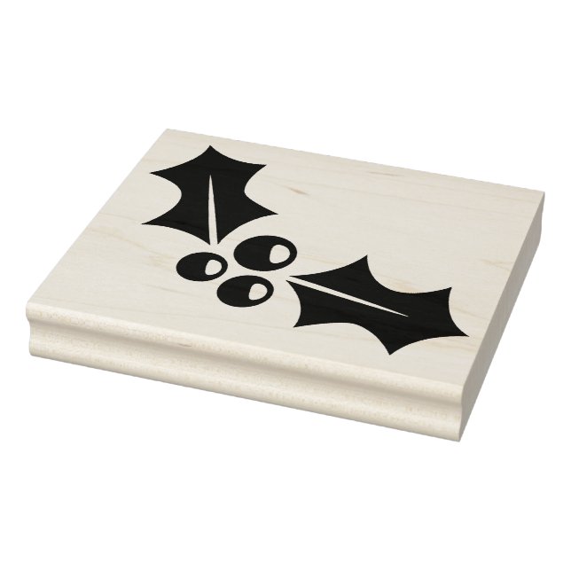Rubber Stamp - Christmas Holly And Berries (Stamp)