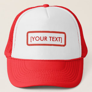 Rubber Stamp Custom Template Hat