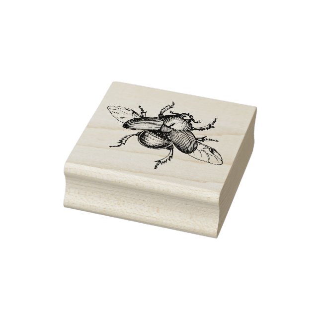 Rubber stamp with vintage Beetle (Stamp)