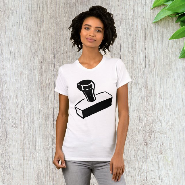 Rubber Stamp Womens T-Shirt (Creator Uploaded)