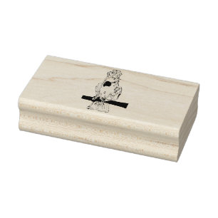 Rubber Stamped Cockatoo Stamp