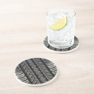 Rubber Tire Thread Automotive Style Decor Coaster