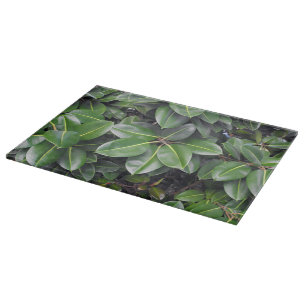 Rubber Tree Closeup Cutting Board